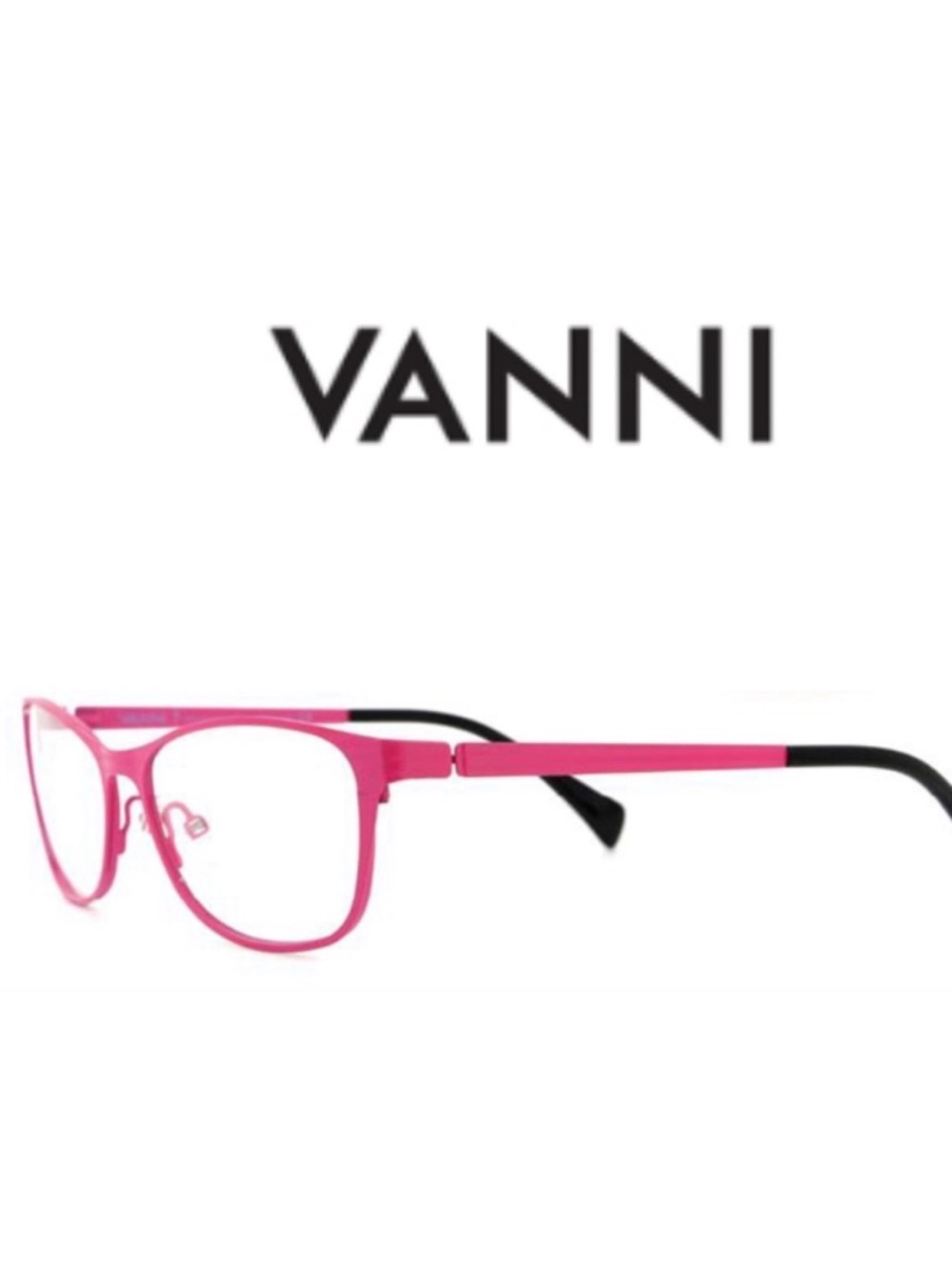 VANNI V1143 C455 52 15 135mm Pink Glasses Made in Italy